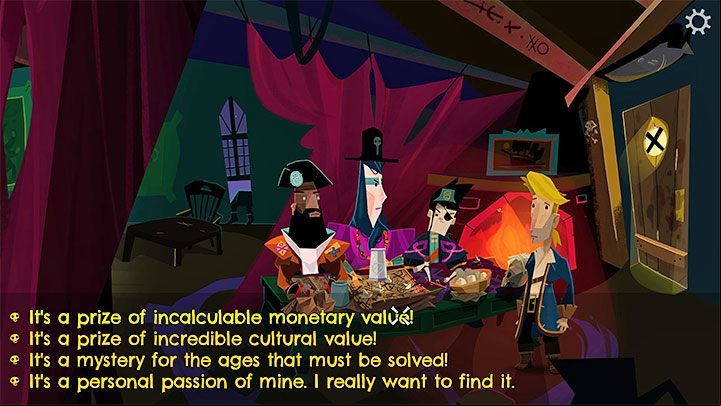 Go right to talk to the young Pirate Leaders - Return to Monkey Island: Talk to pirate leaders - walkthrough - Part 1 - A Friendly Place - Return to Monkey Island Walkthrough