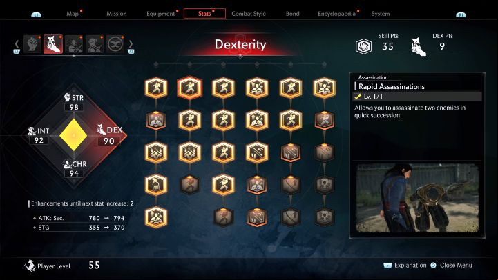 The skill allows you to silently kill 2 enemies standing close to each other in one animation - Rise of the Ronin: Best skills - Basics - Rise of the Ronin Guide