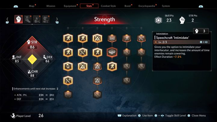 This skill will allow you to use Intimidation during selected conversations, which may result in the hero avoiding a fight or receiving an additional reward - Rise of the Ronin: Best skills - Basics - Rise of the Ronin Guide