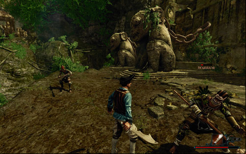 The battle with the Natives is no trifle - have backup! - The Warriors in Front of the Temple! - The Sword Coast - Quests - Risen 2: Dark Waters - Game Guide and Walkthrough