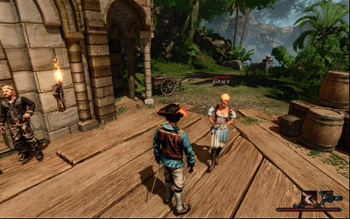 After a longer conversation you'll learn that Grace is in fact a deluxe prostitute. - Pure Luxury - Antigua - Quests - Risen 2: Dark Waters - Game Guide and Walkthrough