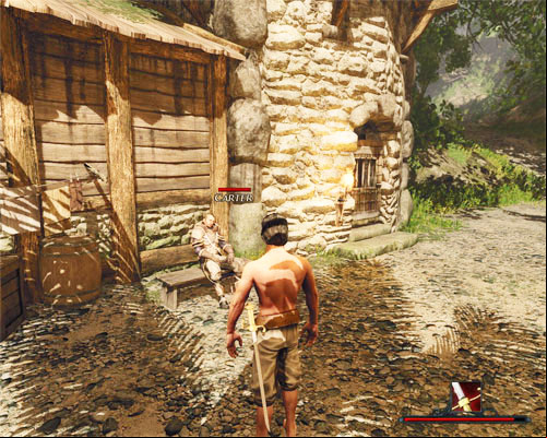 You can buy clothes from Carter if you know he sells them. - Sturdy Clothes - Tacarigua - Quests - Risen 2: Dark Waters - Game Guide and Walkthrough