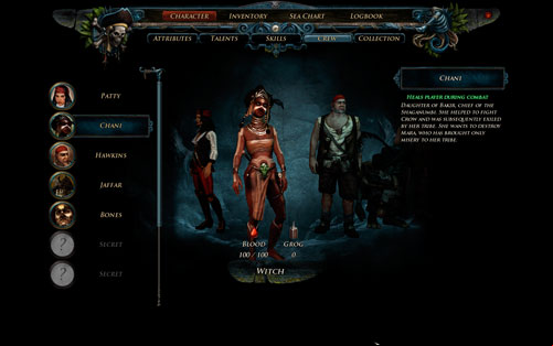 The witch from the Shaganumbi tribe will only you if you side with the Natives (see: Chani, Daughter of the Chieftain) - Crew - Crew - Risen 2: Dark Waters - Game Guide and Walkthrough