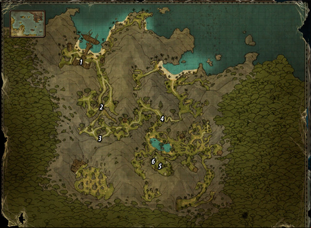 It will take a while before you can get to the map - unfortunately you're going to have to start blind - Map of Maracai - Maracai Bay - Quests - Risen 2: Dark Waters - Game Guide and Walkthrough