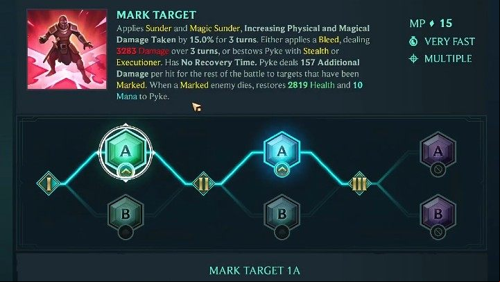 In the picture above, you will find our suggested way of developing Pyke' - Ruined King: Pyke - character build, skills, runes - Buildy - Ruined King Guide