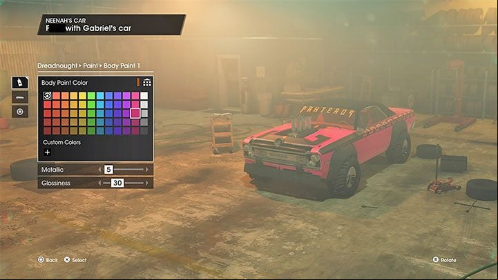 You have to deliberately "break" Gabriel's vehicle standing in the garage - Saints Row 2022: Neenahs Car - walkthrough - Walkthrough - Saints Row Guide, Walkthrough