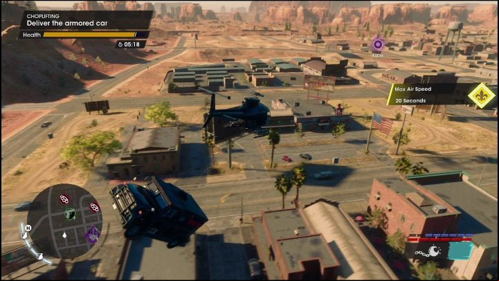 You have to fly to the designated place by helicopter - Saints Row 2022: Side Hustles (East Old Town) - list, description of activity - East Old Town - Saints Row Guide, Walkthrough
