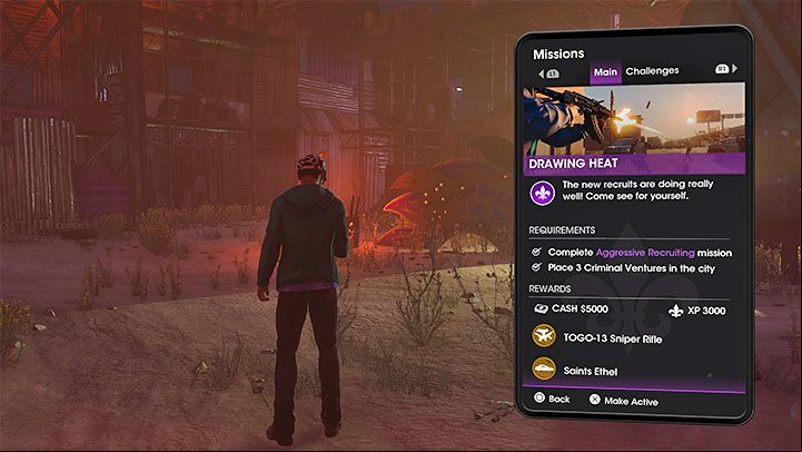 This is one of the first main missions with additional unlock requirements - Saints Row 2022: Drawing Heat - walkthrough - Walkthrough - Saints Row Guide, Walkthrough
