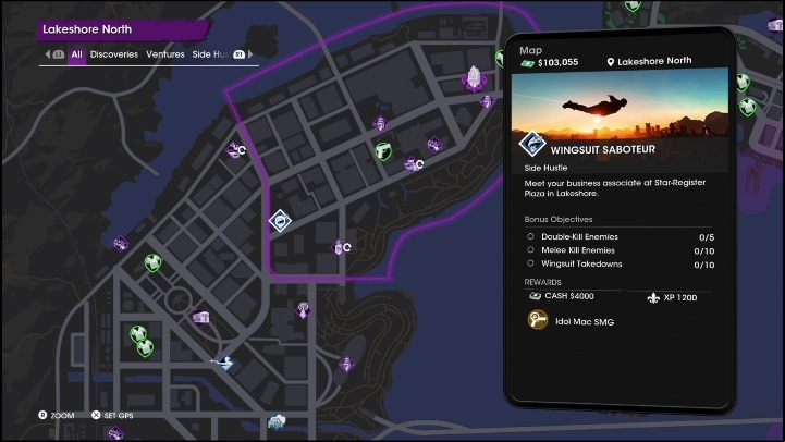 Reward - Saints Row 2022: Side Hustles (Lakeshore North) - list and description of activity - Lakeshore North - Saints Row Guide, Walkthrough