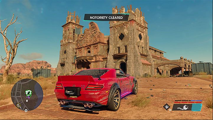 An alternative way to lose the pursuit is to return to the Saints' headquarters - the church - Saints Row 2022: Pursuit - how to lose, how to get rid of Notoriety? - FAQ - Saints Row Guide, Walkthrough
