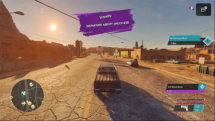 Once you manage to fully empty the tank three times you'll receive the notification about unlocking the ability - Saints Row 2022: Free Refills trophy - how to get? - Trophy Guide - Saints Row Guide, Walkthrough