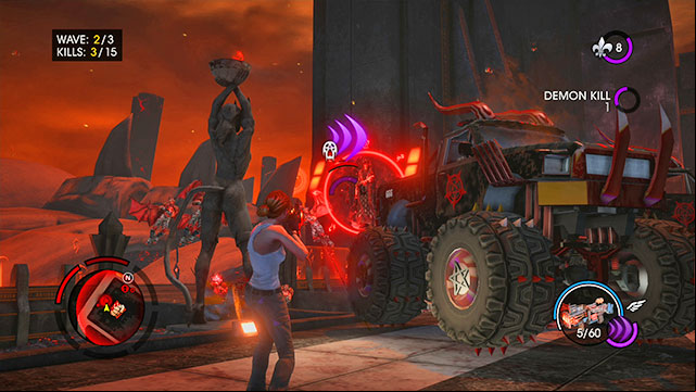This task is about surviving waves of enemies - Targets - Saints Row: Gat out of Hell - Game Guide and Walkthrough