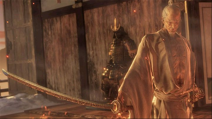 Location: Ashina Castle - Isshin Ashina | Sekiro Shadows Die Twice Boss Fight - Bosses - Sekiro Guide and Walkthrough