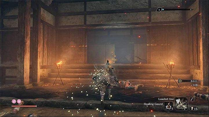 Hold the interaction button (Square on PS4 / X on XONE) to collect loot dropped by fallen enemies - Why cant I pick up any loot in Sekiro Shadows Die Twice? - FAQ - Sekiro Guide and Walkthrough