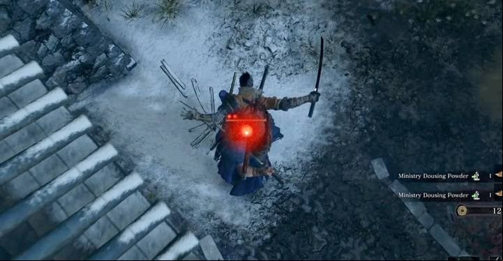 Start the fight by performing a Deathblow from the rooftop. - Shigekichi of the Red Guard | Sekiro Shadows Die Twice Boss Fight - Bosses - Sekiro Guide and Walkthrough