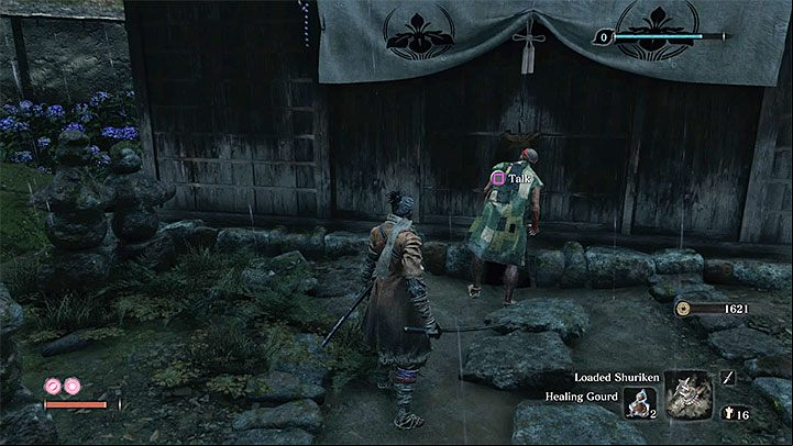 You can encounter this looter when you go back in time and Hirata Estate - the man is trying to break into one of the houses - Anayama the Peddler | Merchants in Sekiro Shadows Die Twice - Merchants - Sekiro Guide and Walkthrough