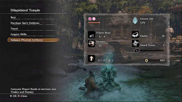 Every time you have to wait until you earn 4 beads prayer - Prayer Beads | Unique items in Sekiro Shadows Die Twice - Unique items - Sekiro Guide and Walkthrough