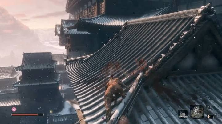 The only way to reach the Castles rooftop is to get there from its right side. - Ashina Castle | Sekiro Shadows Die Twice Walkthrough - Main story - Sekiro Guide and Walkthrough