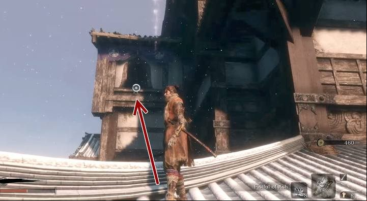 One of the suicidal enemies awaits right below the window - Ashina Castle | Sekiro Shadows Die Twice Walkthrough - Main story - Sekiro Guide and Walkthrough