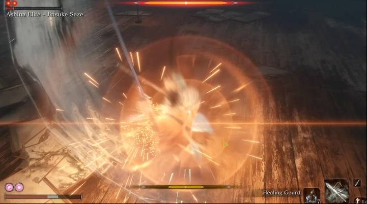 The battle is very simple - the only thing you have to do is learn how to parry the opponents combo at the right moment when he pulls out his sword - Ashina Castle | Sekiro Shadows Die Twice Walkthrough - Main story - Sekiro Guide and Walkthrough