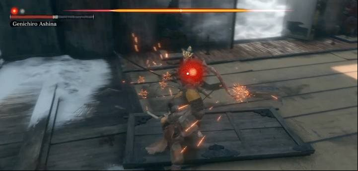 Try to reduce the posture of the boss, and the fight will last less. - Ashina Castle | Sekiro Shadows Die Twice Walkthrough - Main story - Sekiro Guide and Walkthrough