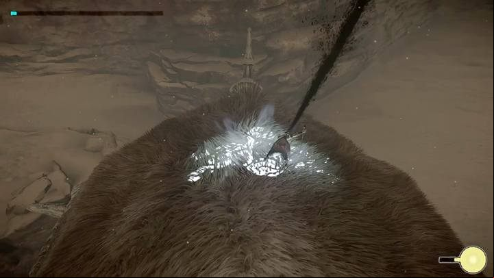 There are only two visible vital points on the monsters body - Colossus 10 - Dirge | Shadow of the Colossus Walkthrough - Walkthrough - Shadow of the Colossus Game Guide