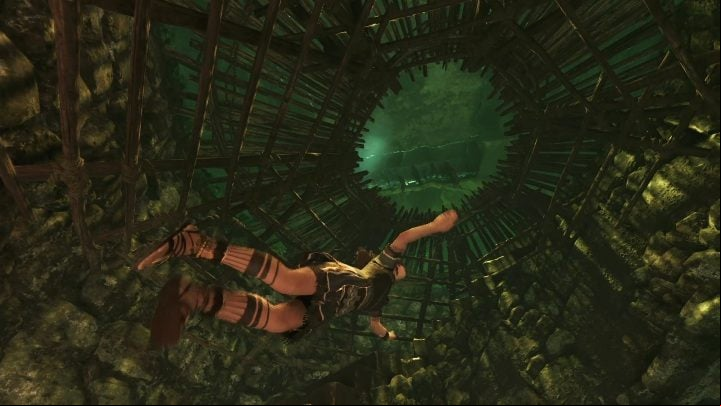 Continue to swim until you see the hole at the top - Crypts in The Hidden City in Shadow of the Tomb Raider - Crypts - Shadow of the Tomb Raider Game Guide