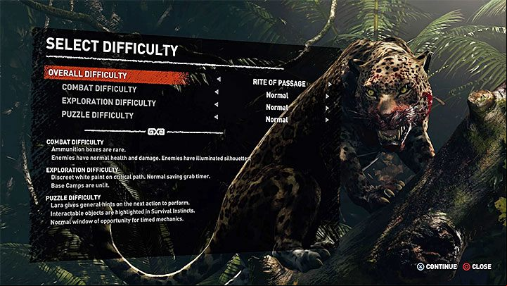 Shadow of the Tomb Raider allows you to adjust the difficulty level of the game in great detail - Shadow of the Tomb Raider Game Guide