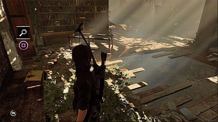 The Sketch (13) is on the first floor of the library, next to a big hole in the floor (you have to walk around it) - Documents in Mission of San Juan | Secrets in Shadow of the Tomb Raider - Mission of San Juan - Shadow of the Tomb Raider Game Guide