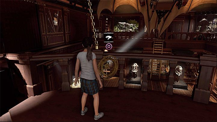 Reach the other end of the balconies, location the new mechanism - How to solve the White Queen riddle in the Crofts mansion? - Solving Riddles - Shadow of the Tomb Raider Game Guide