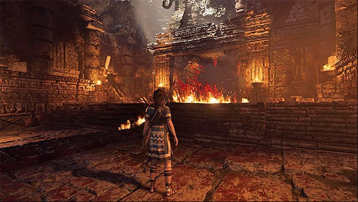 Now approach the central device from picture 1 - Completing the Trial of the Serpent in Shadow of the Tomb Raider - Solving Riddles - Shadow of the Tomb Raider Game Guide