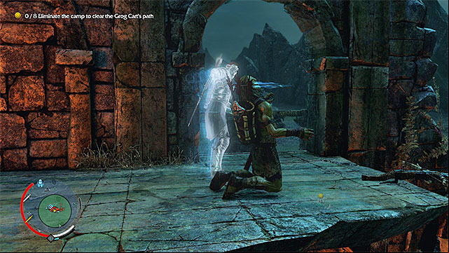 The Shadow Strike attack allows you to teleport to another spot and wound, or kill, the enemy - Ranged combat | Combat - Combat - Middle-earth: Shadow of Mordor Game Guide
