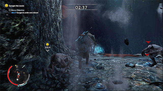 Aim at the successive monsters in the distance and collect arrows, as you go - 8: The One Truth | Main missions - Main missions - Middle-earth: Shadow of Mordor Game Guide