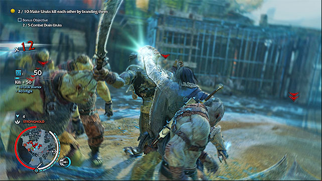 Use Combat Drain on, at least, five orcs and brand them, at the same time - The Power of the One (sword) | Weapon Missions - Weapon Missions - Middle-earth: Shadow of Mordor Game Guide