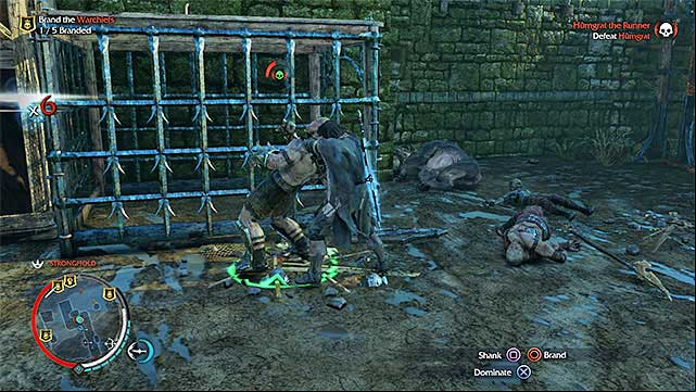 You need to grab the Captain and brand him - Extra mission: Brand the Warchiefs | Main missions - Main missions - Middle-earth: Shadow of Mordor Game Guide