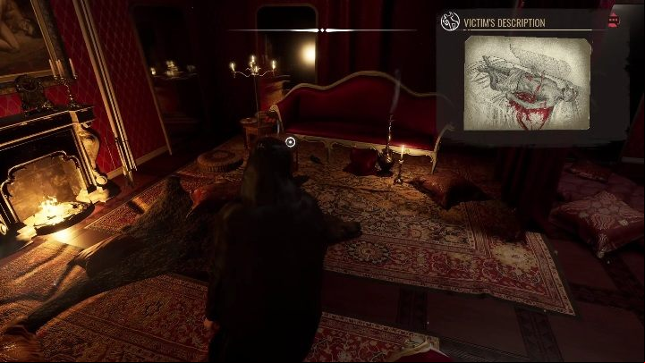 After examining the crime scene, proceed to the next room - Sherlock Holmes Chapter One: Sacrificial Lamb, Mansion - walkthrough - Sacrificial lamb - Sherlock Holmes Chapter One Guide