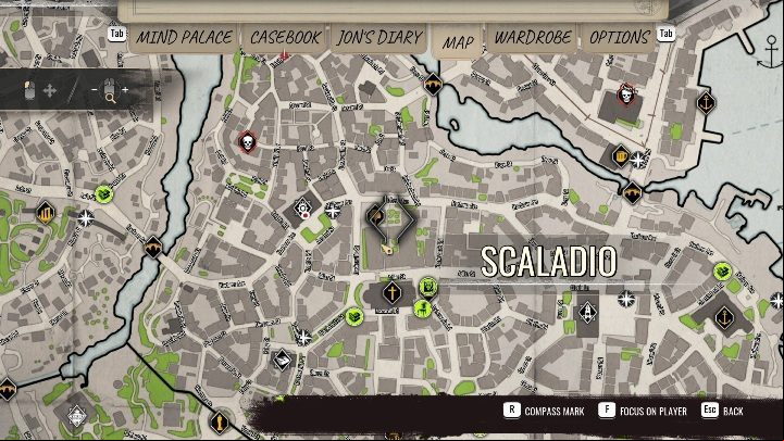 The second victim is in the park - Sherlock Holmes Chapter One Other Cases: Siren Song - walkthrough, solution - Other matters - Sherlock Holmes Chapter One Guide