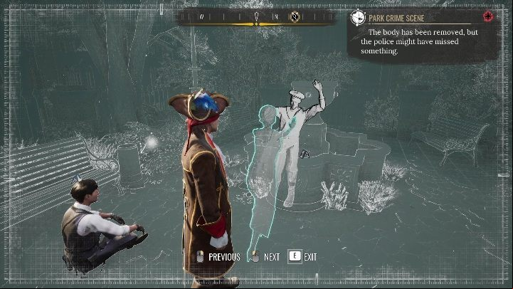 After collecting all the evidence, you can now reconstruct the events - Sherlock Holmes Chapter One Other Cases: Siren Song - walkthrough, solution - Other matters - Sherlock Holmes Chapter One Guide