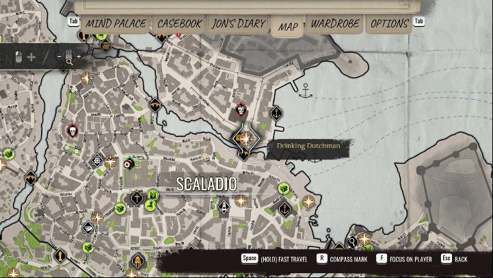 Now you need to return to the bar where you've begun the case - Sherlock Holmes Chapter One Other Cases: Siren Song - walkthrough, solution - Other matters - Sherlock Holmes Chapter One Guide