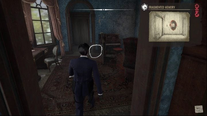 This time, you're not going to Sherlock's room, but the first room on the left side of the stairs - Sherlock Holmes Chapter One: Mothers love, Violet Room - walkthrough - A Mothers Love #3 - Sherlock Holmes Chapter One Guide