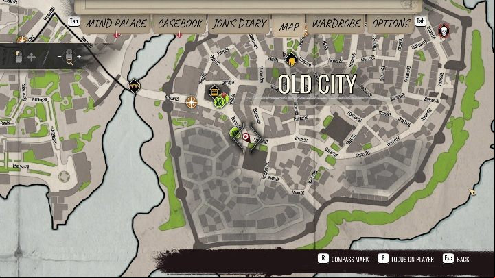 The gallery you need to go to is located in Old City - Sherlock Holmes Chapter One: The Muse From Abroad, Art Gallery - walkthrough - Muse from abroad - Sherlock Holmes Chapter One Guide