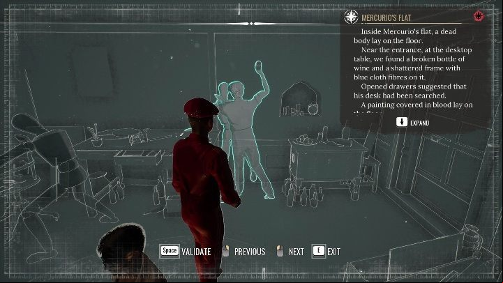 Characters should be positioned in a certain way - Sherlock Holmes Chapter One: The Muse from Abroad, the painters apartment - walkthrough - The Muse From Abroad - Sherlock Holmes Chapter One Guide