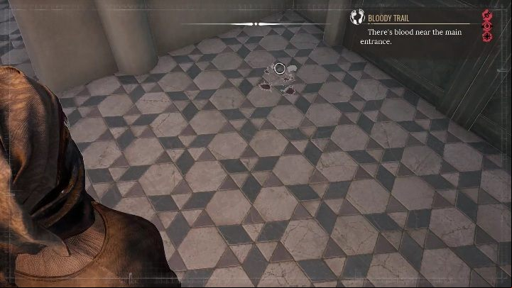 Start the investigation by tracking the objective, and checking the clues - Sherlock Holmes Chapter One: Love, Death, and Cordona - walkthrough, solution - Mycroft Cases - Sherlock Holmes Chapter One Guide