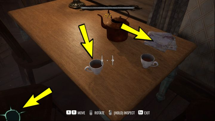 Go straight, past the stairs and turn left into the kitchen - Sherlock Holmes The Awakened: Arnesons Mansion - Chapter 5 - Arnesons Mansion - Sherlock Holmes The Awakened Walkthrough