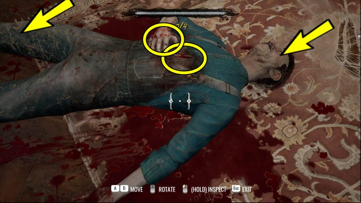 On a dead man examine - Sherlock Holmes The Awakened: Arnesons Mansion - Chapter 5 - Arnesons Mansion - Sherlock Holmes The Awakened Walkthrough