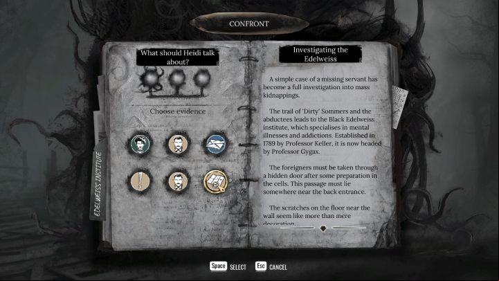After fixing the doll, you are ready to confront Heidi - Sherlock Holmes The Awakened: Chapter 3 - Block B - Chapter 3 - Edelweiss Institute - Sherlock Holmes The Awakened Walkthrough