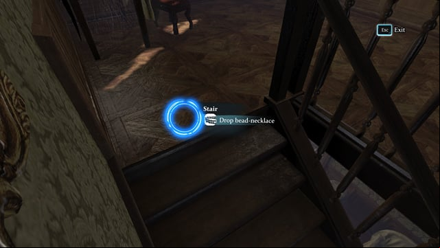 A trap at the top of the stairs. - Check the possible routes that the thieves could take to escape Notting Hill manor, and prepare the traps for them - A Half Moon Walk - Sherlock Holmes: Crimes and Punishments - Game Guide and Walkthrough