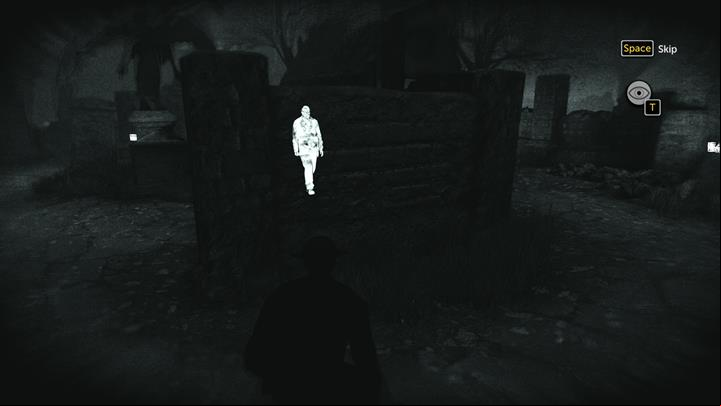 With detective sense you can see the guards through walls - Monastery | Walkthrough - Infamy | Walkthrough - Sherlock Holmes: The Devils Daughter Game Walkthrough
