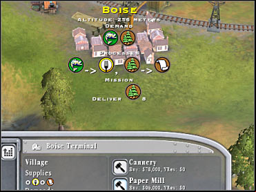 Take your time and look for a city with a built paper mill - Scenario 4 - Northwest U.S. - Game scenarios - Sid Meiers Railroads! - Game Guide and Walkthrough