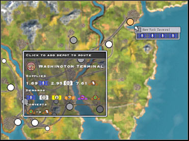 Completing the third objective is going to be quite difficult - Scenario 2 - Northeast U.S. - Game scenarios - Sid Meiers Railroads! - Game Guide and Walkthrough